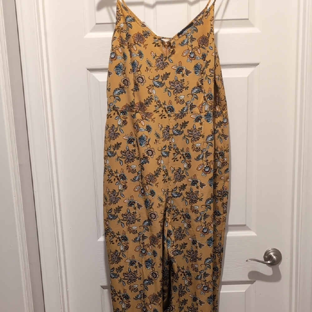 Floral Yellow Jumpsuit